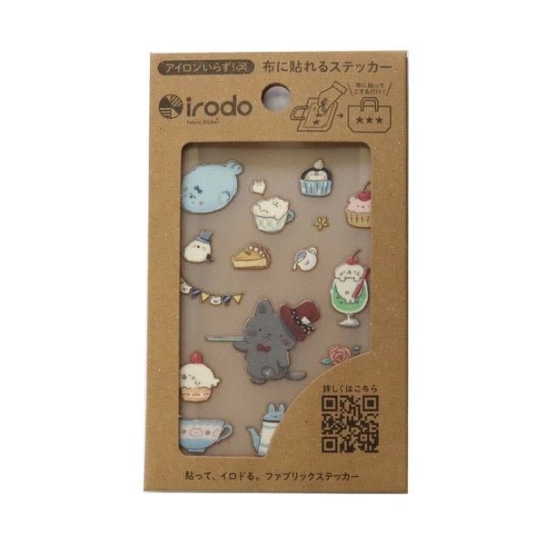 [CLEARANCE] Fabric Sticker Set Cute Animals / irodo - bungu