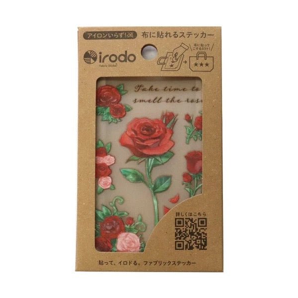 [CLEARANCE] Fabric Sticker Set Cute Rose / irodo - bungu