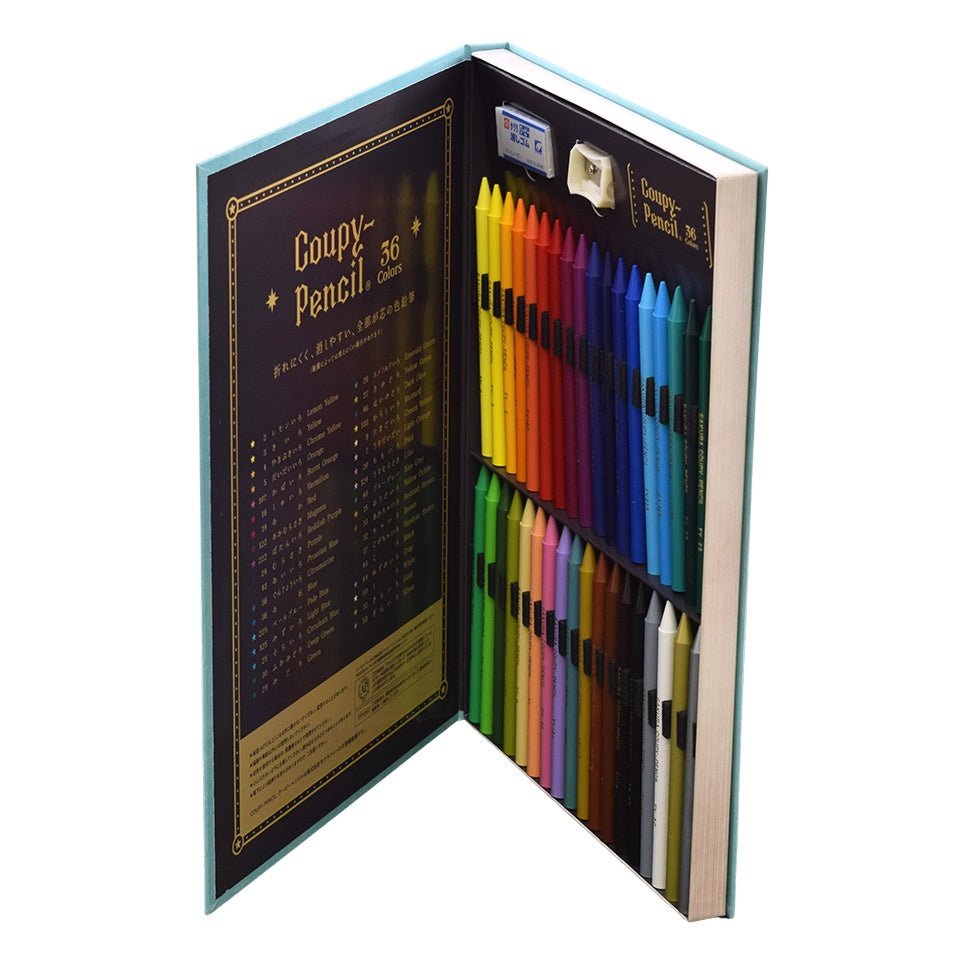 Coupy Pencil 36 - Color Set Book - Style Case / SAKURA - bungu