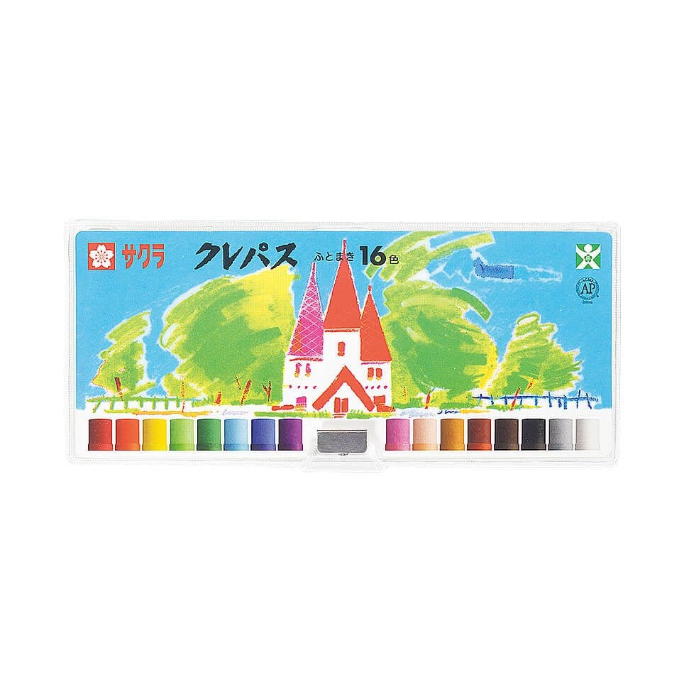 Crepas Thick Roll 16 Colors Crayon / SAKURA - bungu