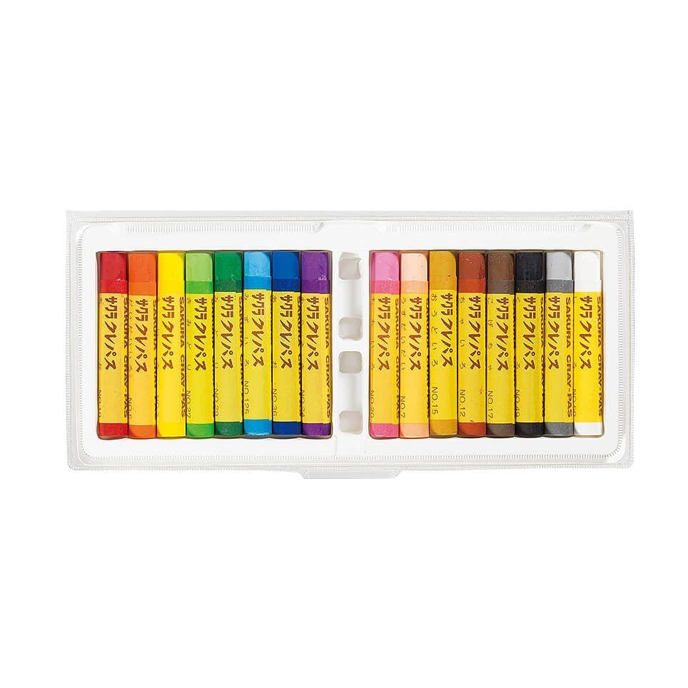 Crepas Thick Roll 16 Colors Crayon / SAKURA - bungu