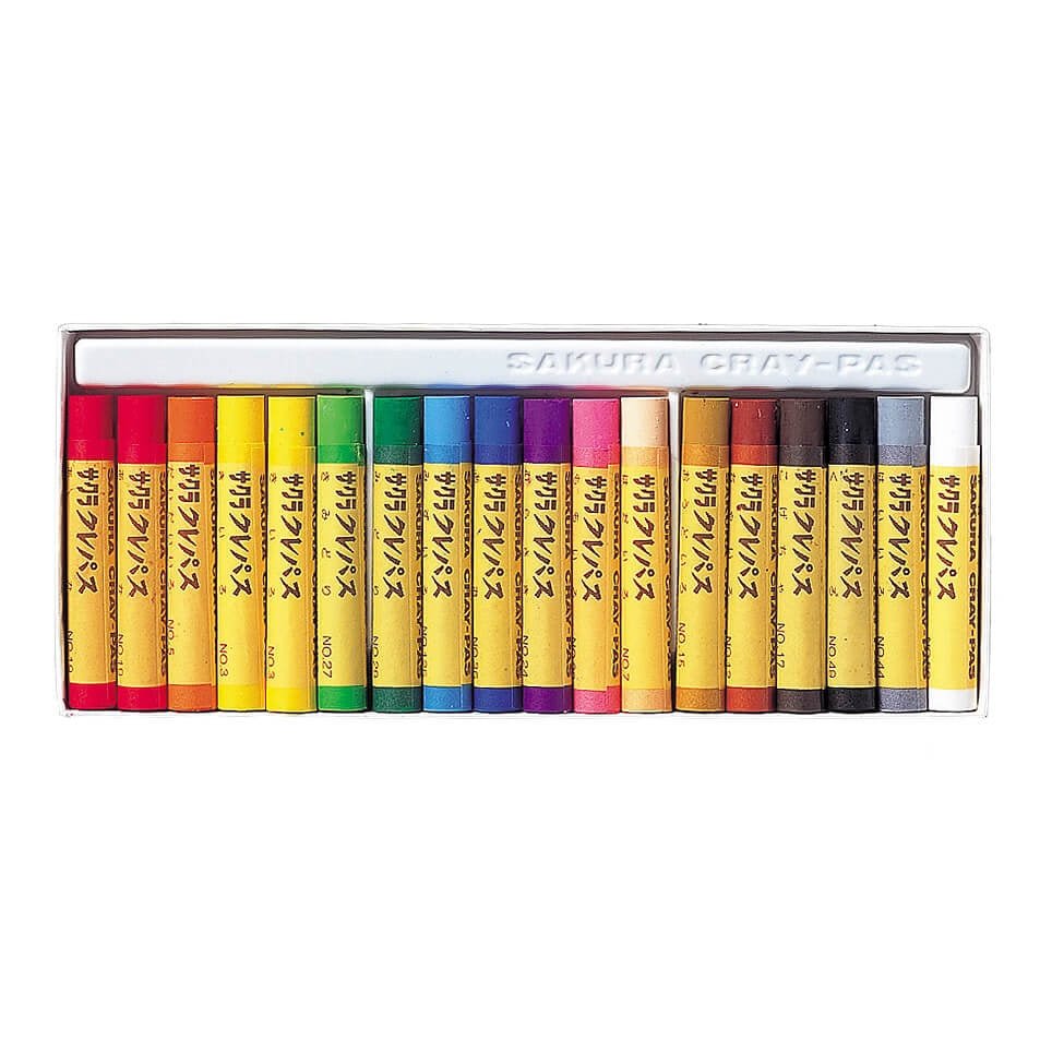 Crepas Thick Roll 16 Colors Crayon / SAKURA - bungu