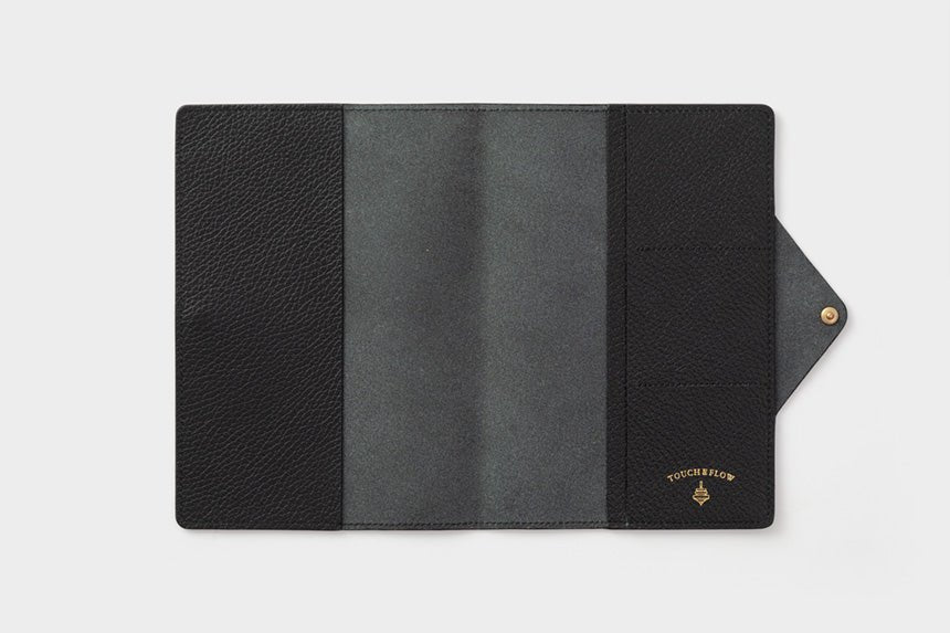 Flat Sketch B6 Slim Notebook & Planner Leather Cover / TOUCH & FLOW - bungu
