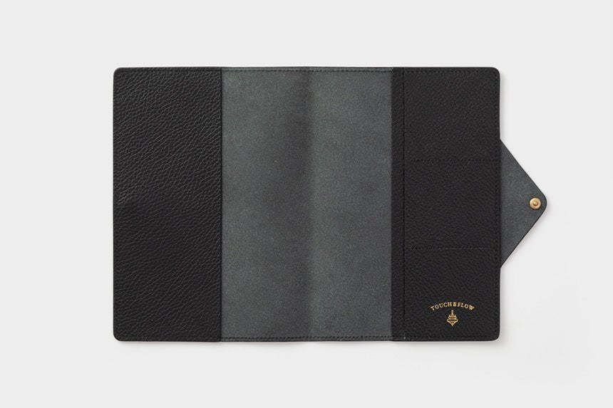 Flat Sketch B6 Slim Notebook & Planner Leather Cover / TOUCH & FLOW - bungu