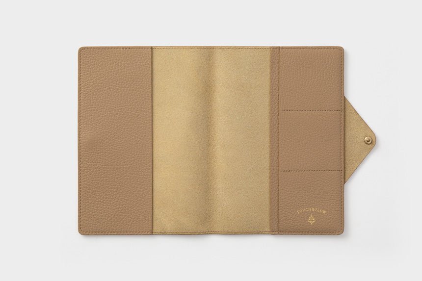 Flat Sketch B6 Slim Notebook & Planner Leather Cover / TOUCH & FLOW - bungu