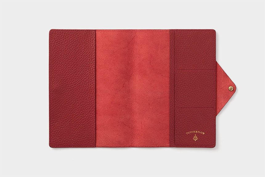 Flat Sketch B6 Slim Notebook & Planner Leather Cover / TOUCH & FLOW - bungu