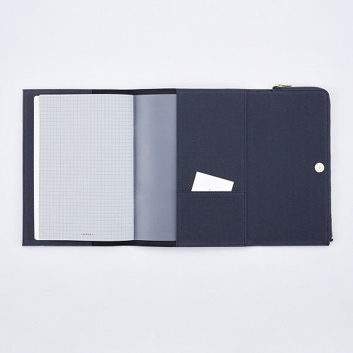 isshoni. Pen Case Attached Notebook Cover Canvas B6 / DAIGO - bungu