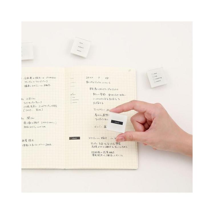 isshoni. Point Stamp Flat Self - Inking Stamp / DAIGO - bungu