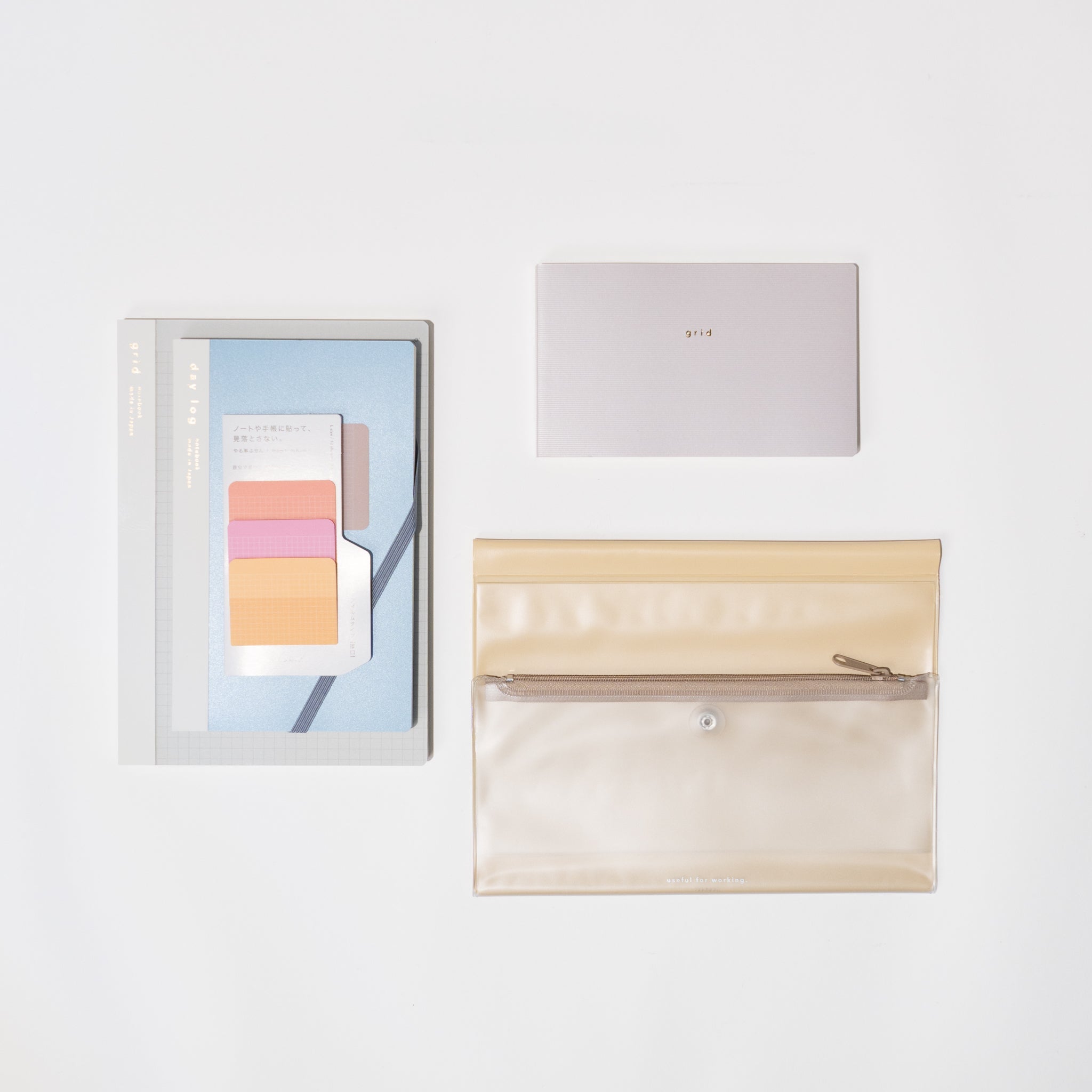 isshoni. Productivity Bundle: Beige - bungu