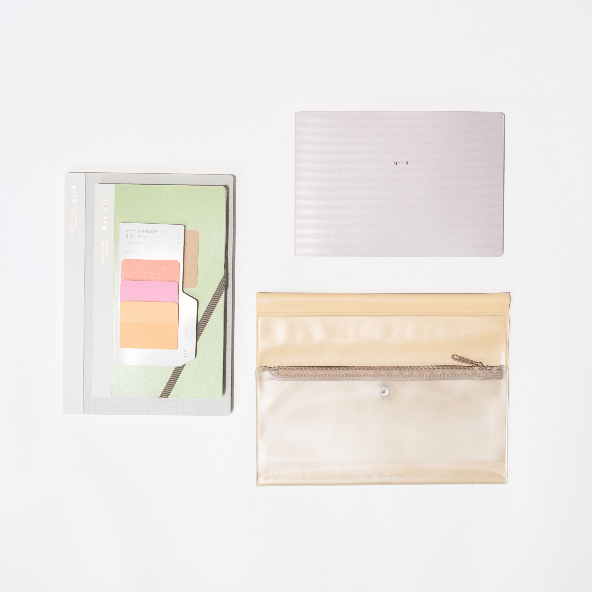 isshoni. Productivity Bundle: Beige - bungu