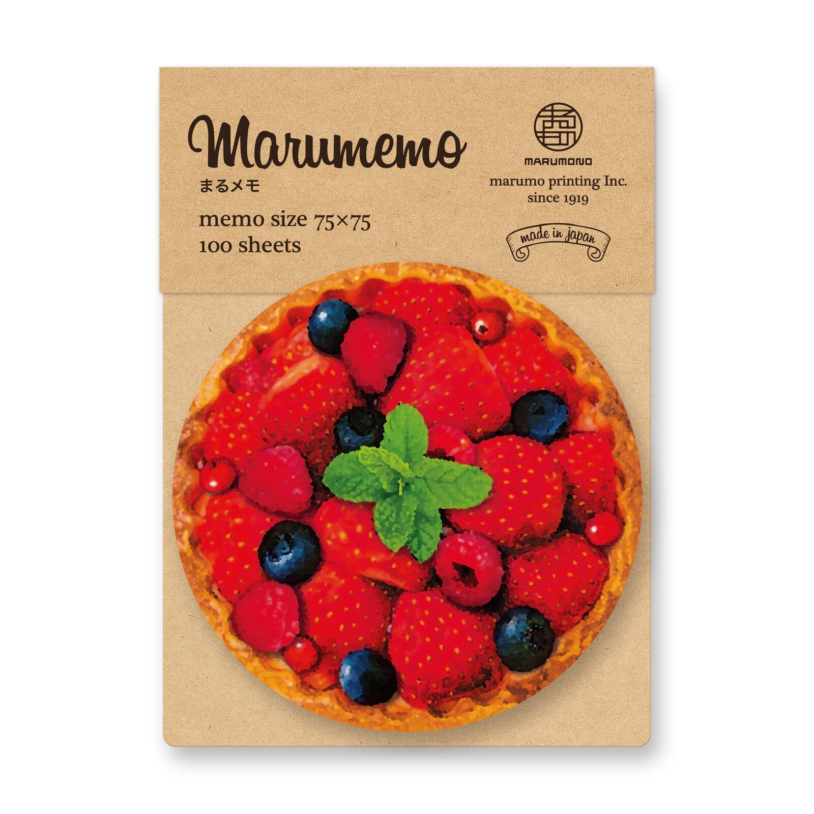 Marumemo Sweets Round Memo Pad / Marumo Printing - bungu