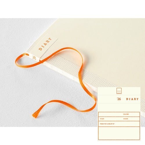 MD Notebook Diary Slim 2026 / Midori DESIGNPHIL - bungu