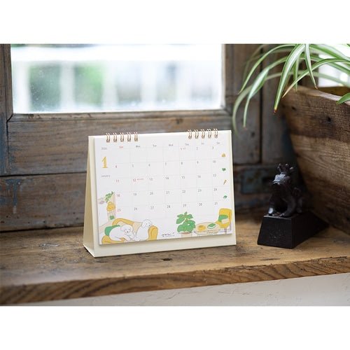 Medium Ring Desk Calendar 2026 / MIDORI - bungu
