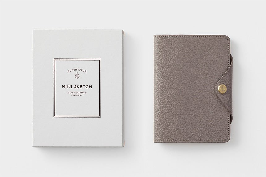 Mini Sketch B7 Notebook & Planner Leather Cover / TOUCH & FLOW - bungu