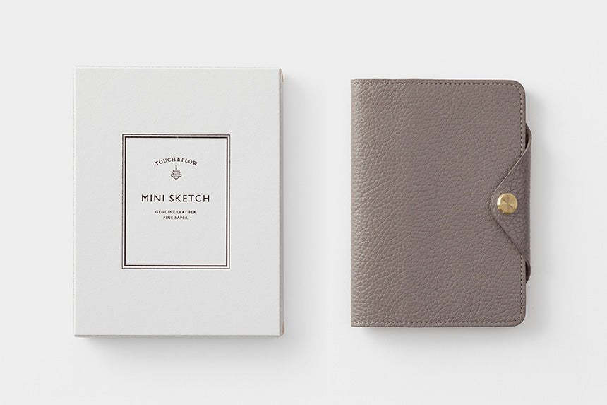 Mini Sketch B7 Notebook & Planner Leather Cover / TOUCH & FLOW - bungu