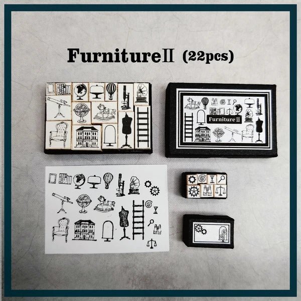 Miniature DIY Retro Stamp Kit / TOKYO NEEET - bungu