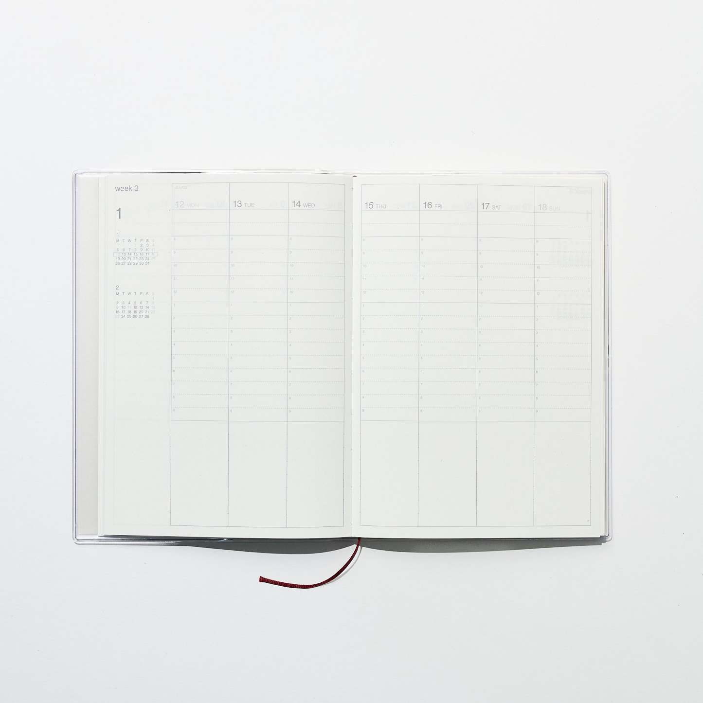Monday Start Vertical Planner 2026 / MUJI - bungu