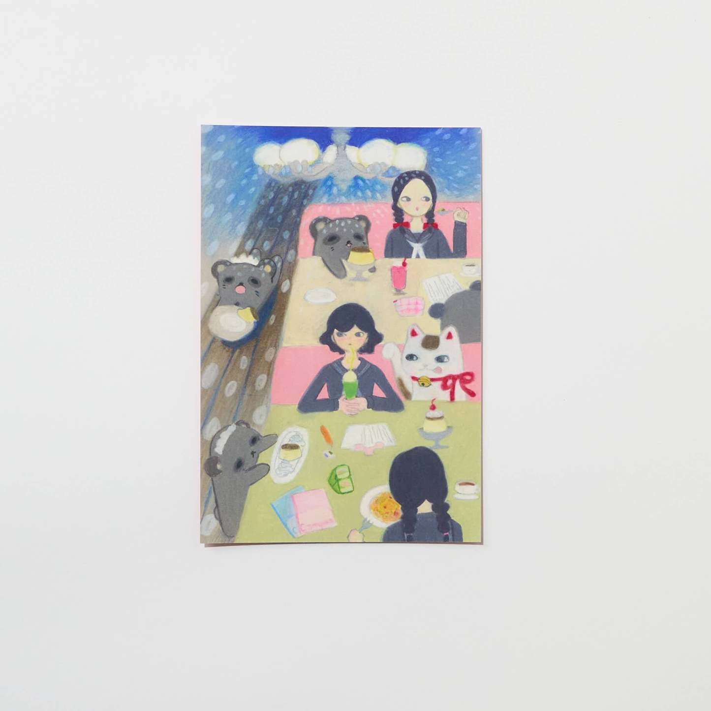 "More Pudding!" Postcard by Naomi / bungu - bungu