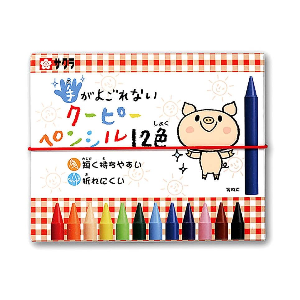 Non - Staining Coupy Pencil 12 Colors / SAKURA - bungu