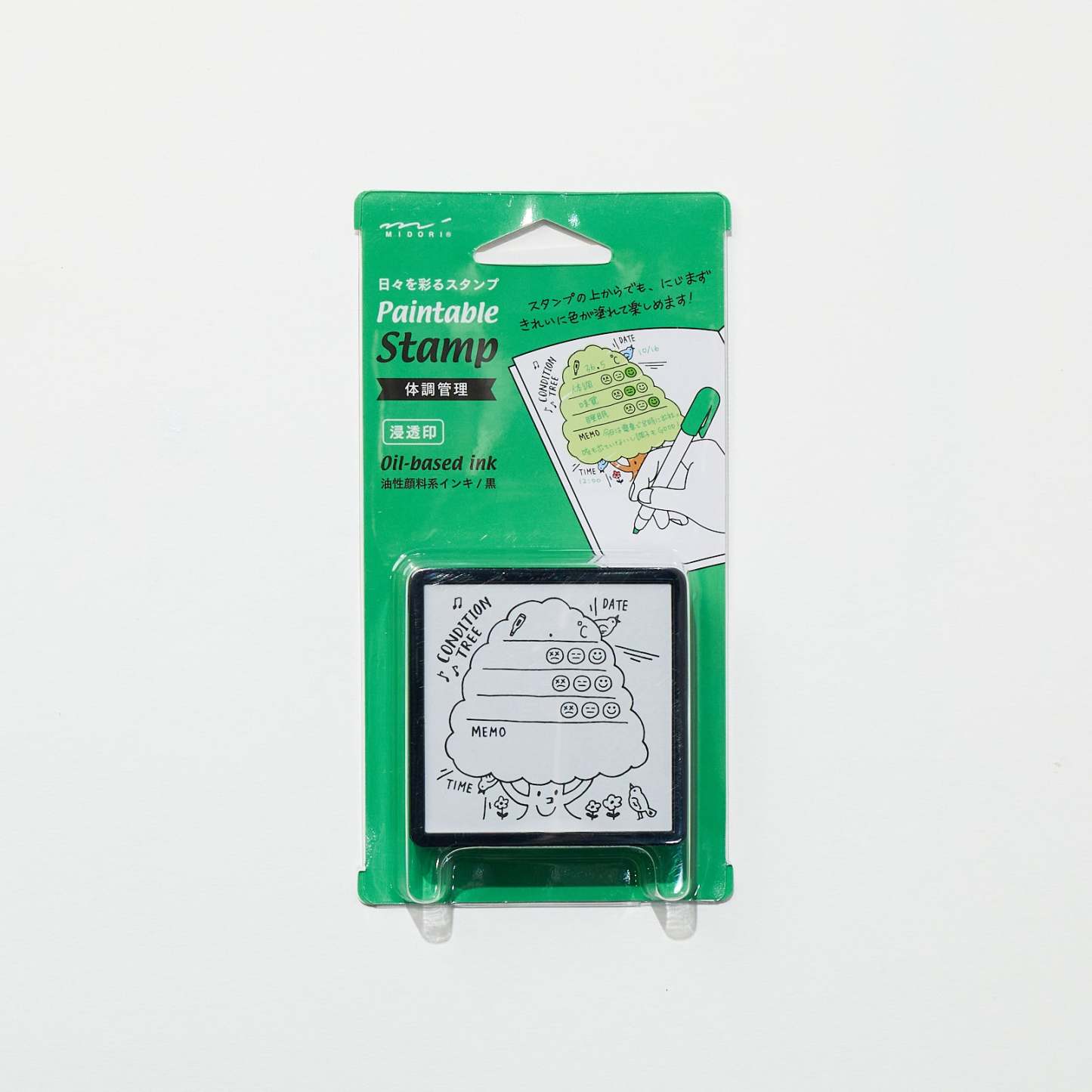 Paintable Stamp Self - Inking Rubber Stamp / Midori DESIGNPHIL - bungu