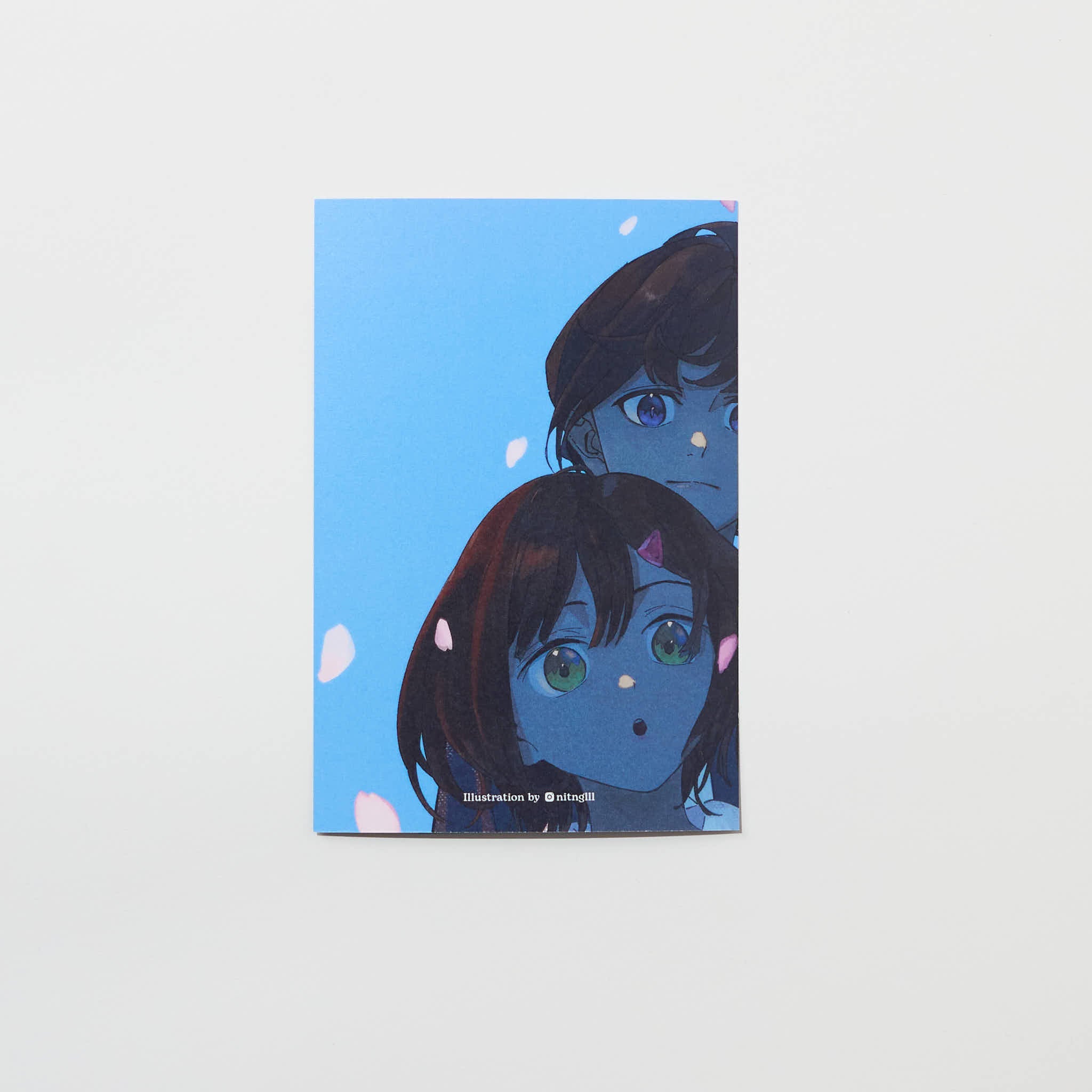 "Pink Rain" Postcard by Shingo / bungu - bungu