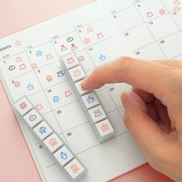 Pochitto6 Push - Button Stamp / KODOMO NO KAO - bungu