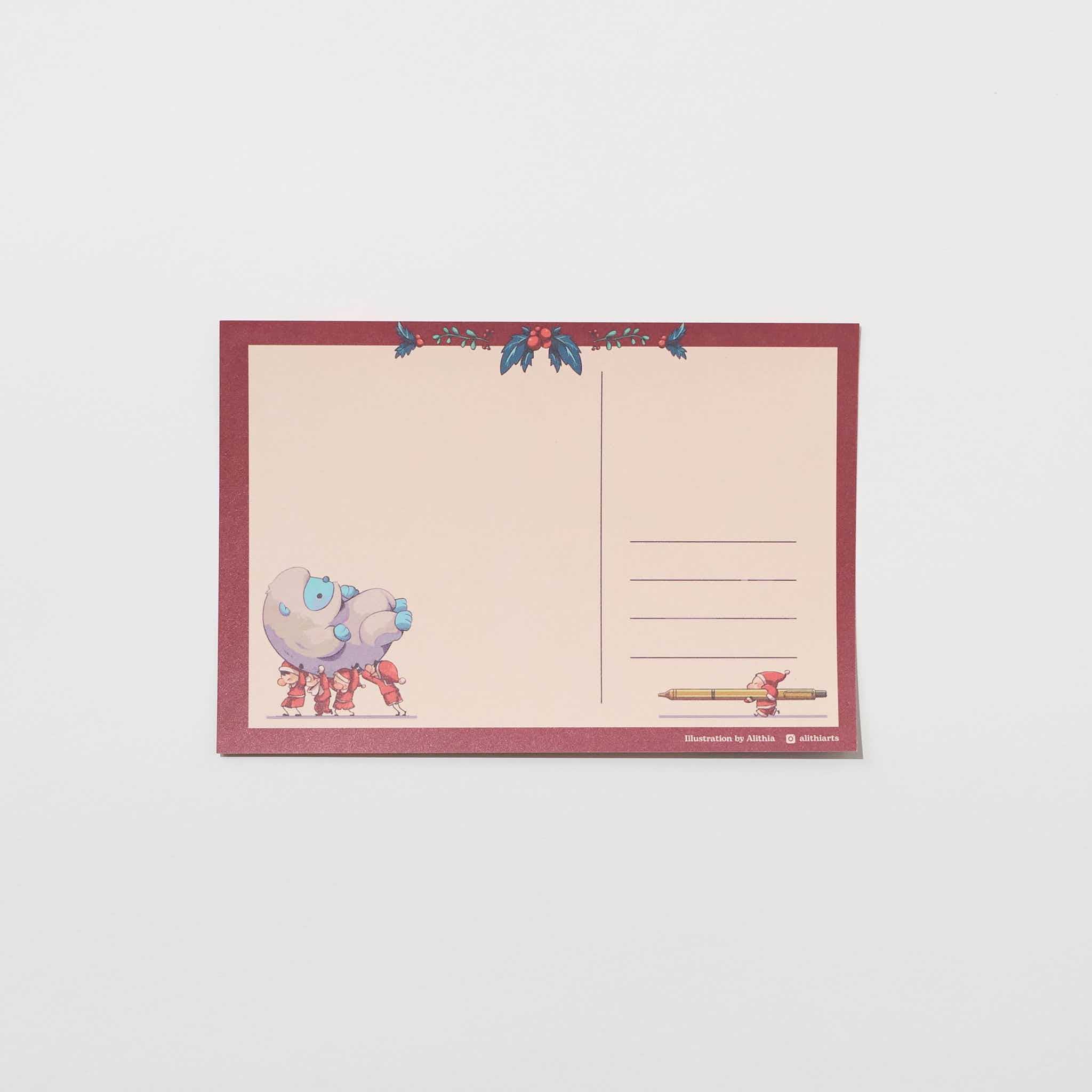 "Santa’s Workshop" Postcard by Alithia / bungu - bungu