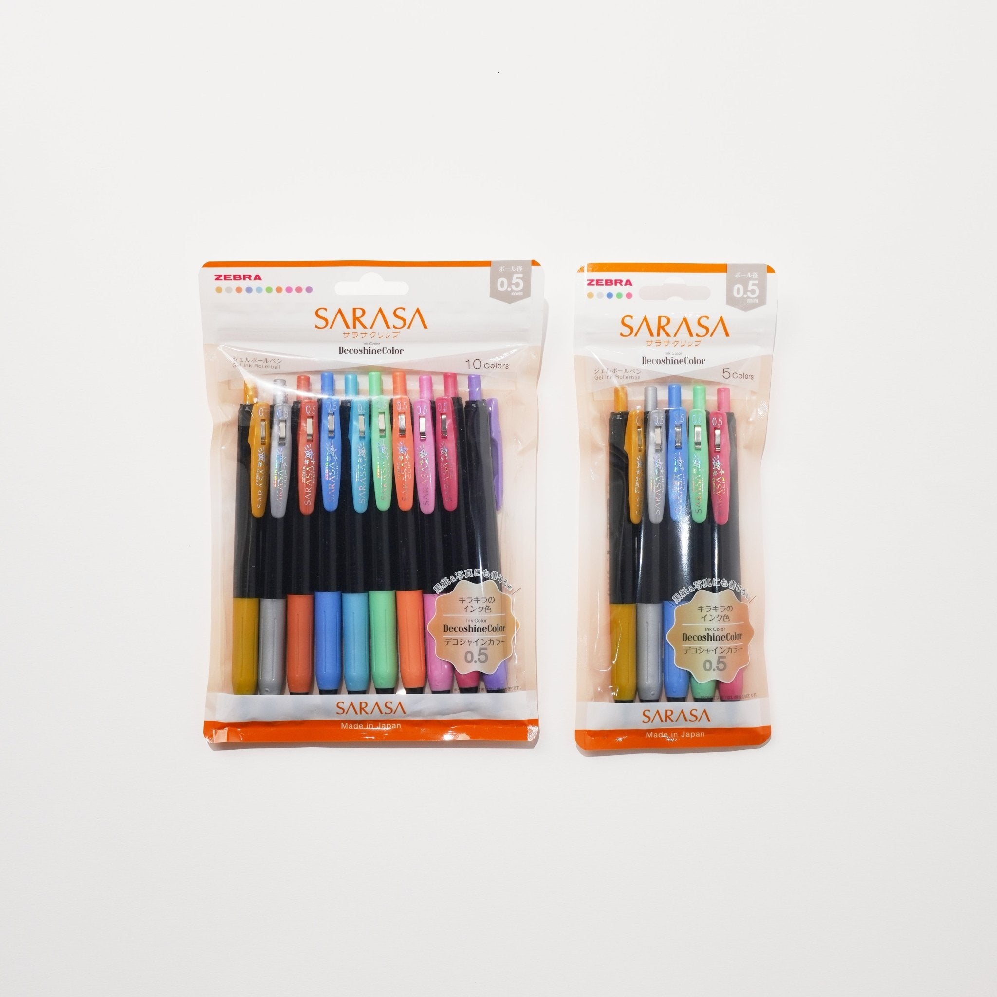 Sarasa Clip DecoShine Gel Ink Pen Set / Zebra - bungu