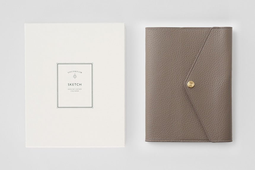 Sketch B6 Notebook & Planner Leather Cover / TOUCH & FLOW - bungu