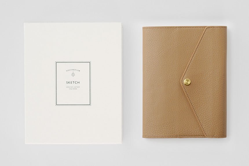 Sketch B6 Notebook & Planner Leather Cover / TOUCH & FLOW - bungu