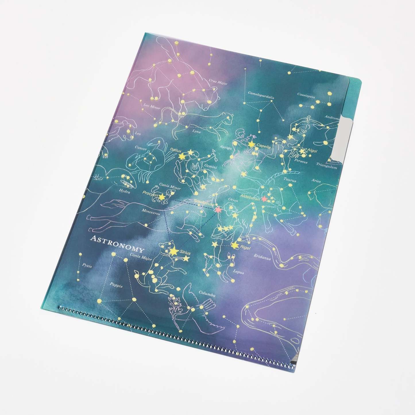 STUDY HOLIC A5 Pocket Clear File Folder / GreenFlash - bungu
