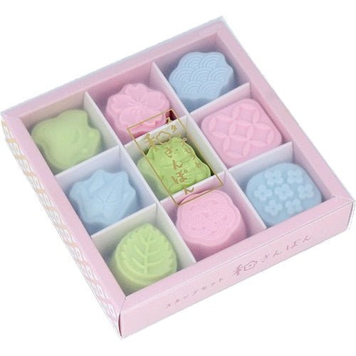 Wasanpon 9 Piece Stamp Set / Sun - Star - bungu