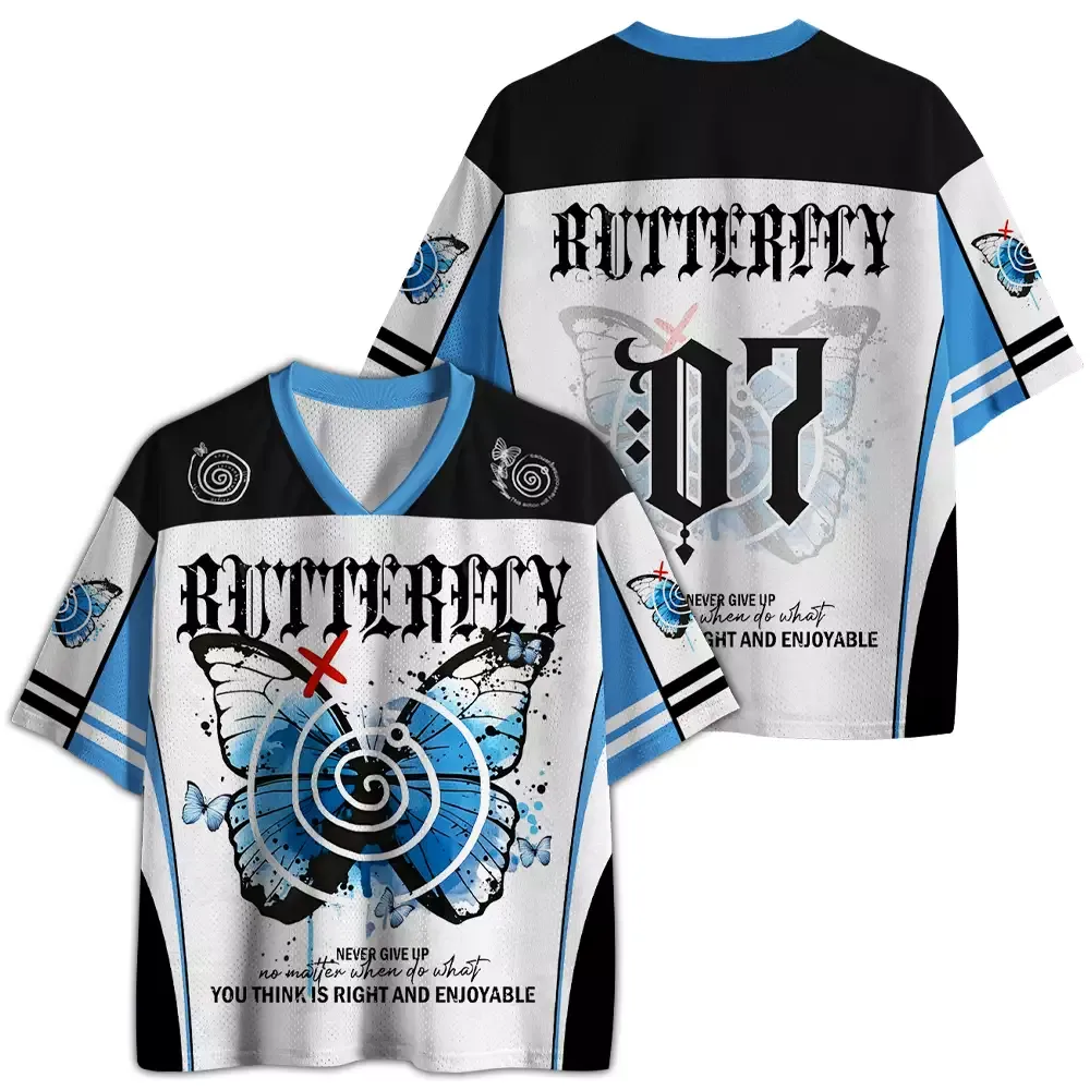 Soulisfree Never Give Up Butterfly Mesh Jersey