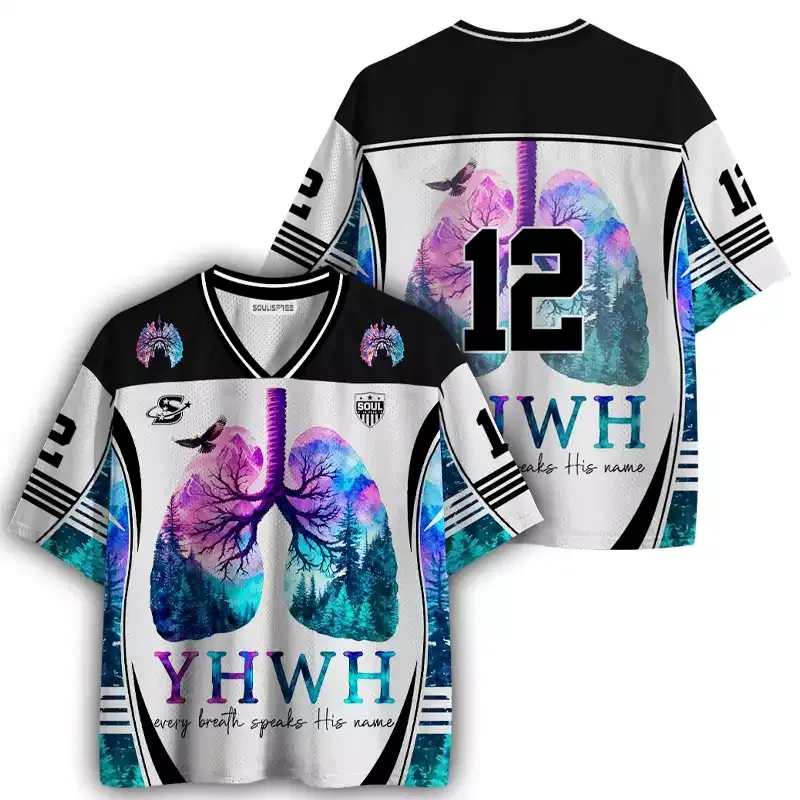 Soulisfree  Every Breath Speak His Name Mesh Jersey