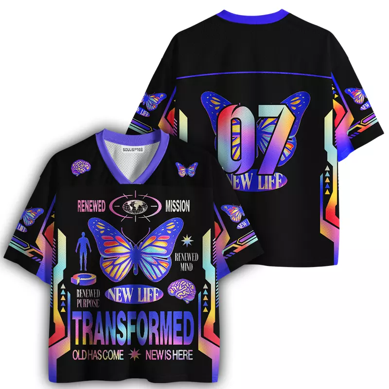 Soulisfree Transformed Butterfly Mesh Jersey