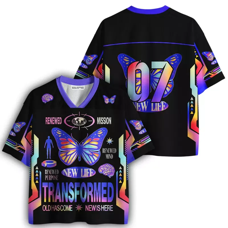 Soulisfree Transformed Butterfly Mesh Jersey