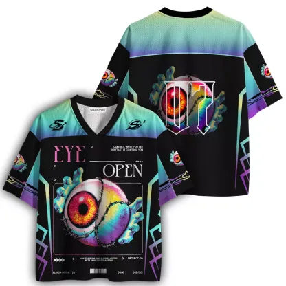 Soulisfree Surreal Eyeball Art Mesh Jersey