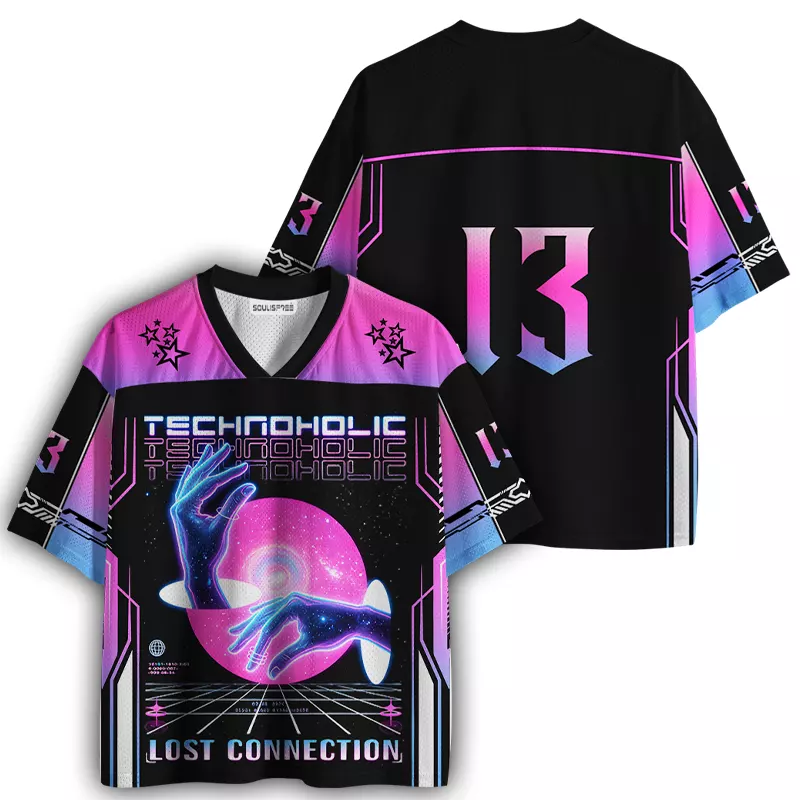 Soulisfree Technoholic Graphic Mesh Jersey