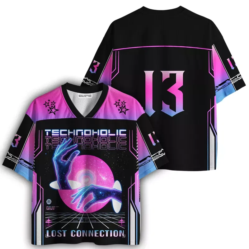 Soulisfree Technoholic Graphic Mesh Jersey
