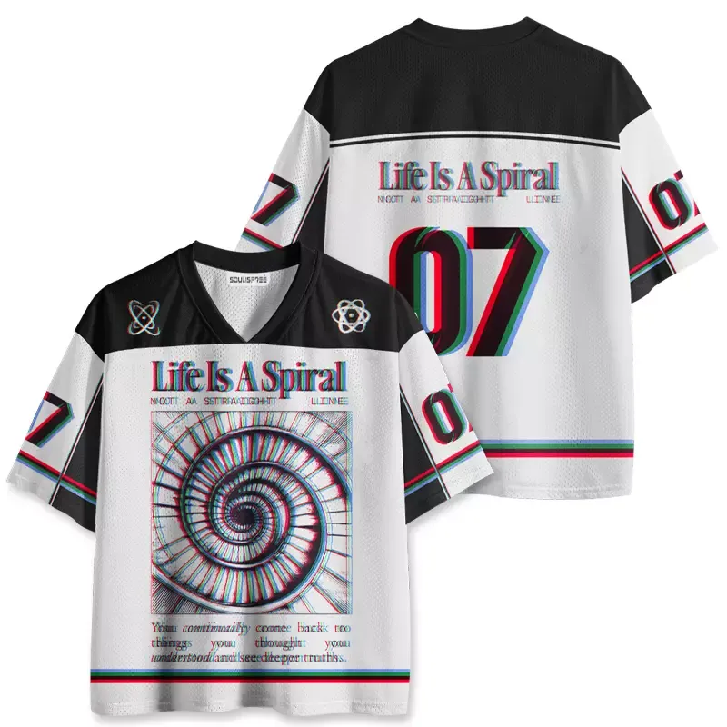 Soulisfree Life Is A Spiral Mesh Jersey