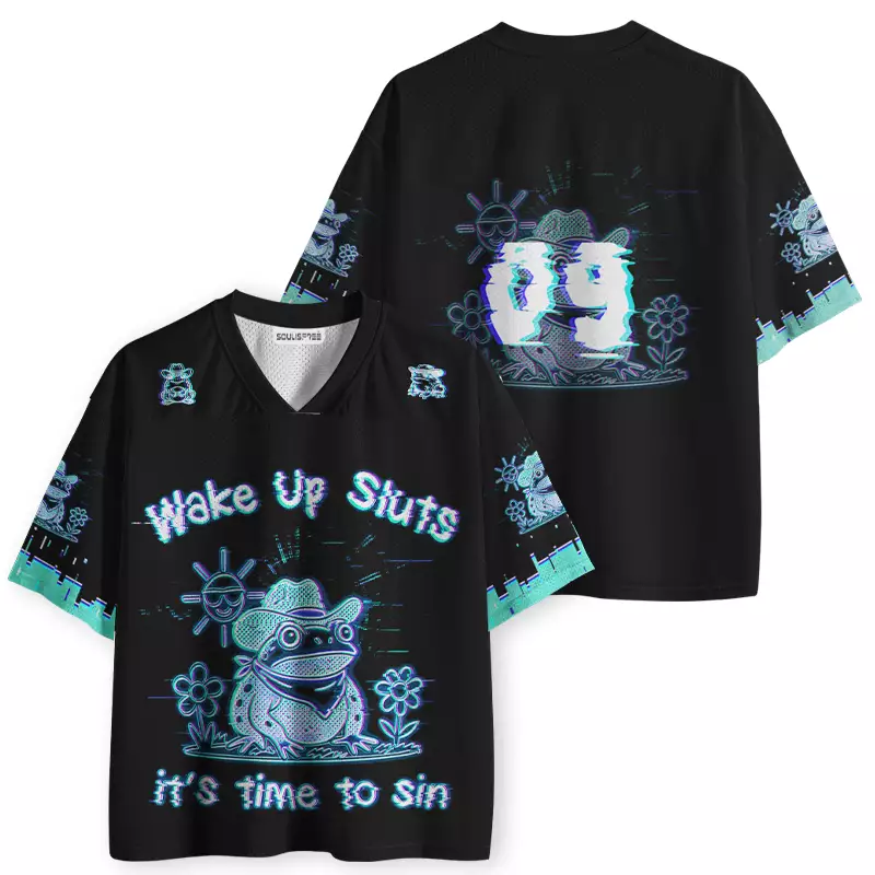 Soulisfree Wake Up Sluts It's Time To Sin Mesh Jersey
