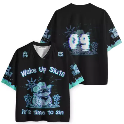 Soulisfree Wake Up Sluts It's Time To Sin Mesh Jersey