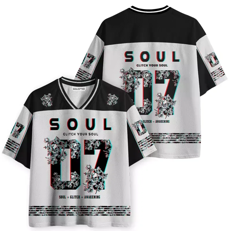 Soulisfree GLITCH YOUR SOUL Mesh Jersey
