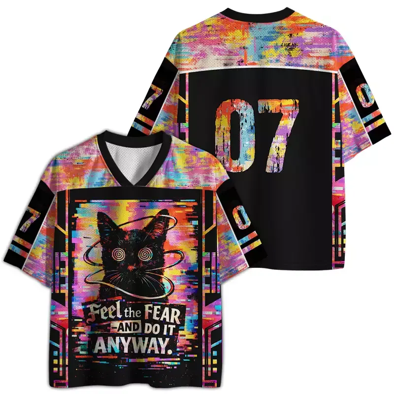 Soulisfree FEEL THE FEAR AND DO IT ANYWAY Mesh Jersey