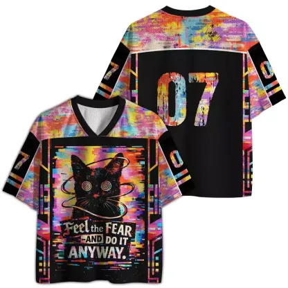 Soulisfree FEEL THE FEAR AND DO IT ANYWAY Mesh Jersey