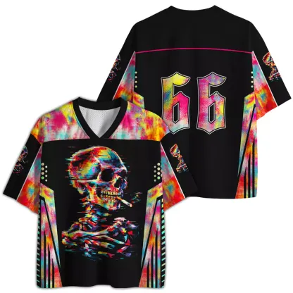 Soulisfree Van Gogh’s Smoking Skeleton Mesh Jersey 