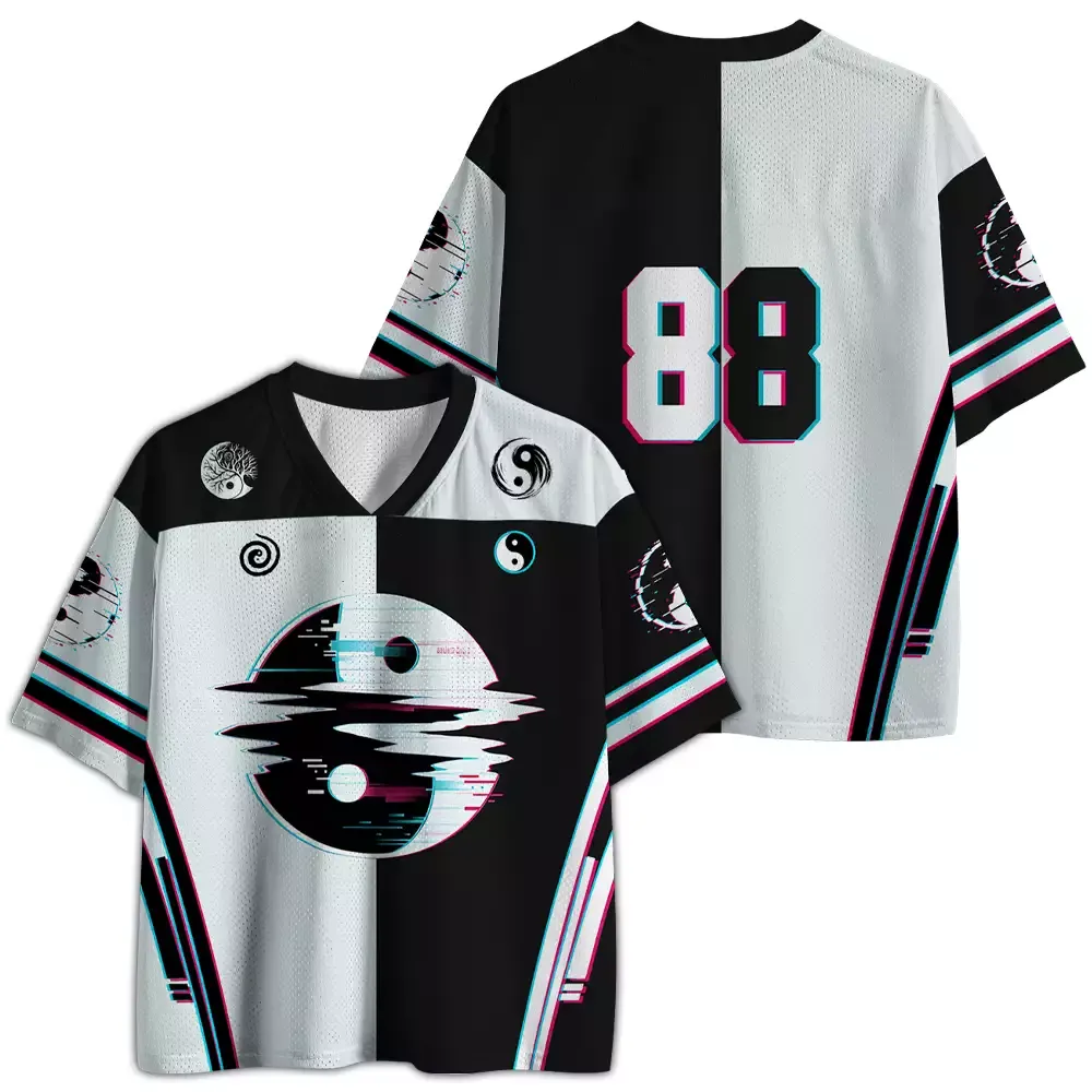 Soulisfree Yin Yang symbol Mesh Jersey 