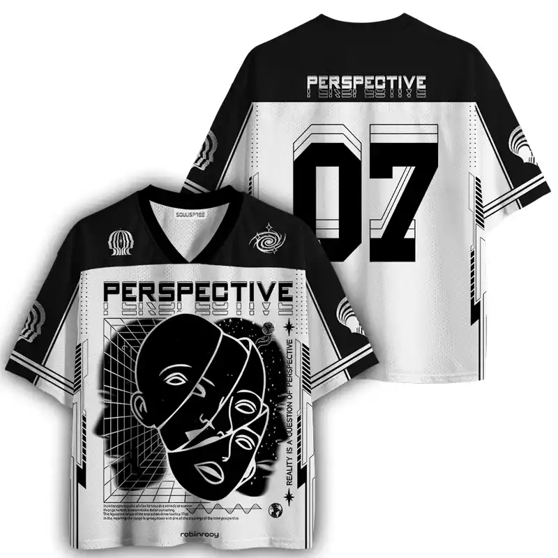 Soulisfree Fractured Dimension Drop Mesh Jersey 
