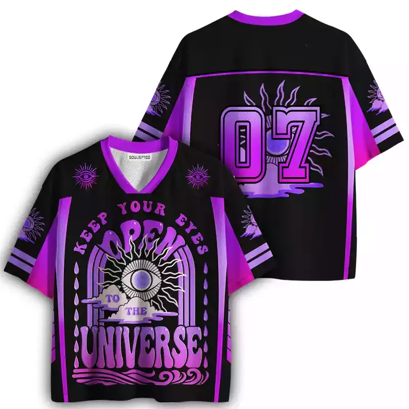 Soulisfree Keep Your Eyes Open to the Universe Mesh Jersey 
