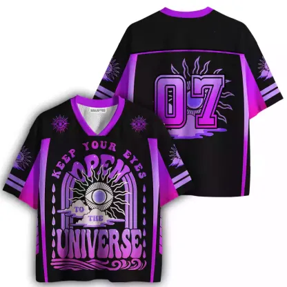 Soulisfree Keep Your Eyes Open to the Universe Mesh Jersey 